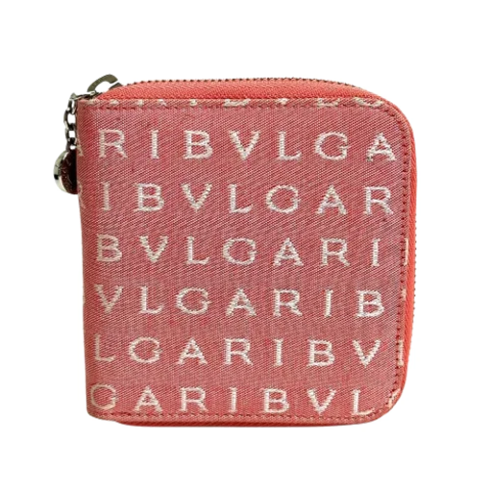 Bvlgari Vintage Pre-owned Fabric wallets Pink Dames