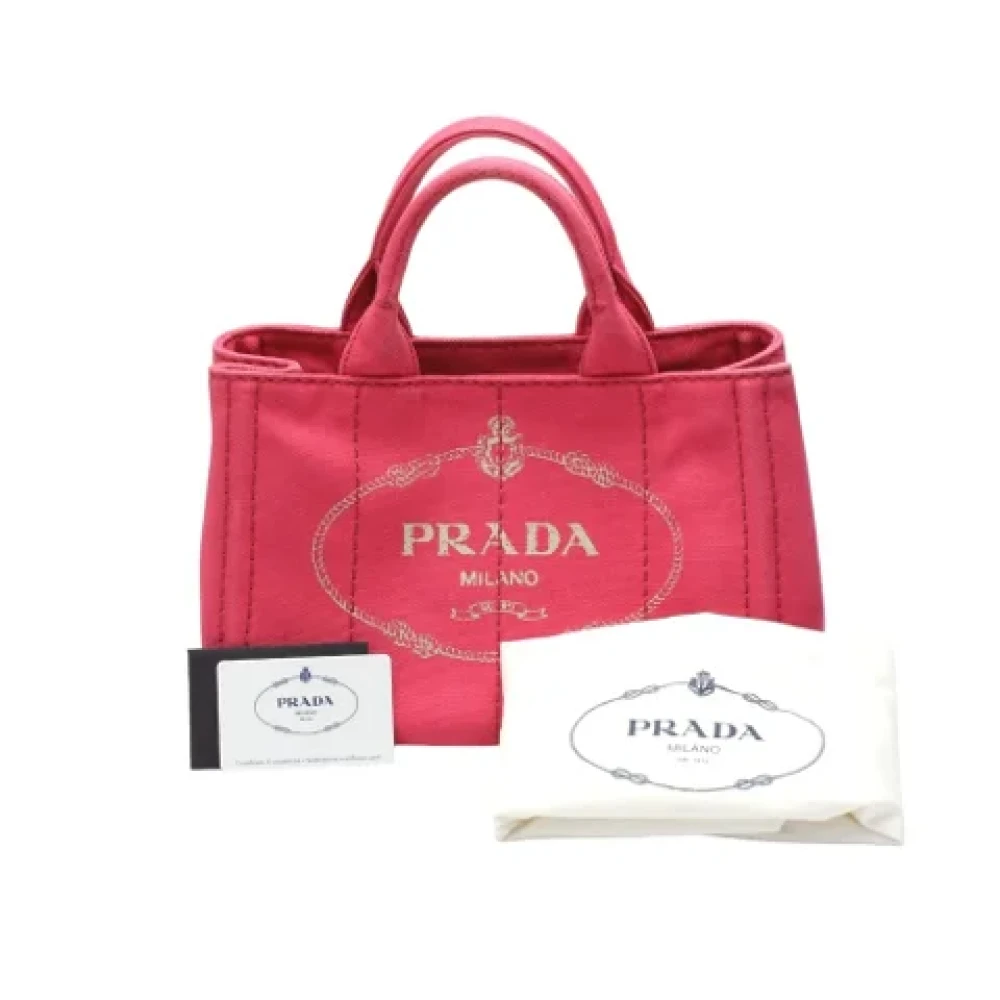 Prada Vintage Pre-owned Fabric totes Pink Dames