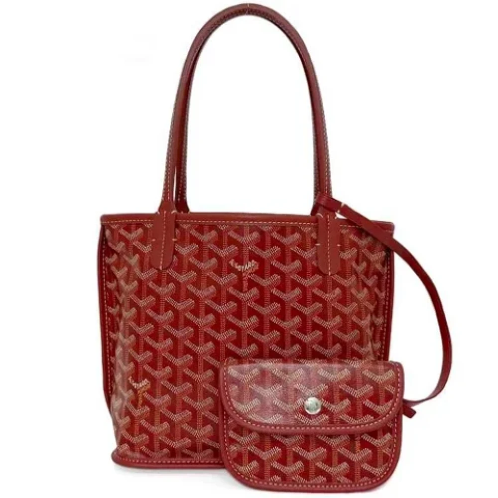 Goyard Vintage Pre-owned Leather shoulder-bags Red Dames