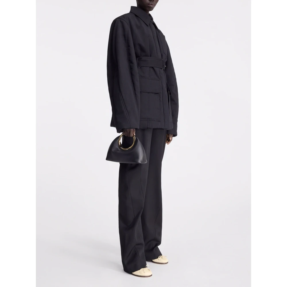 Jacquemus Bari Jas met Uniek Ontwerp Black Dames