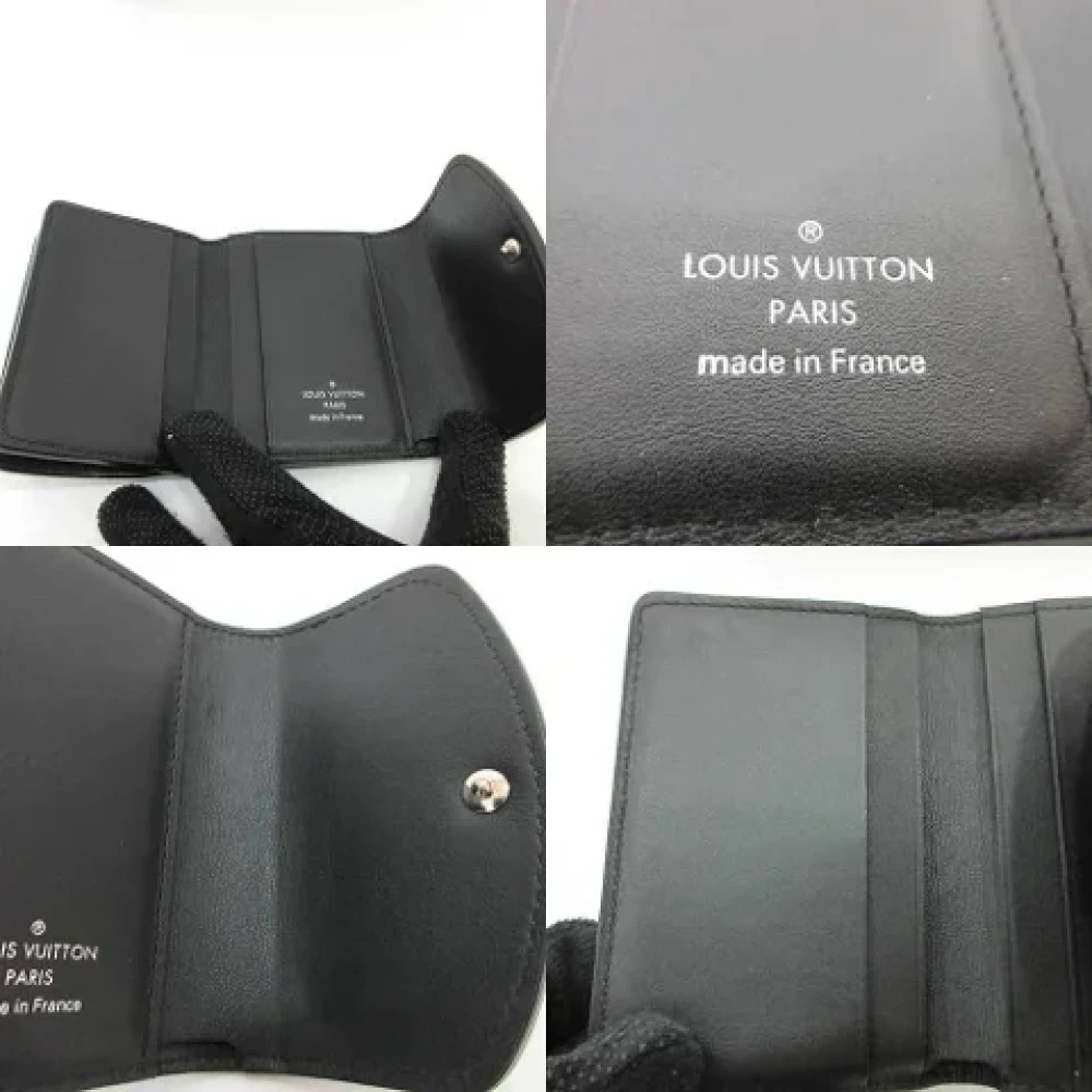 Louis Vuitton Vintage Pre-owned Leather wallets Black Dames