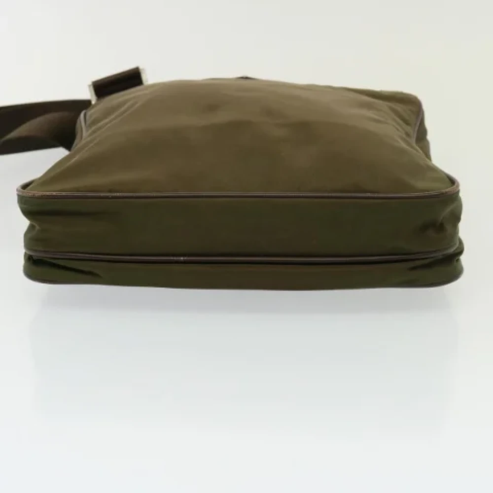 Prada Vintage Pre-owned Coated canvas prada-bags Brown Dames