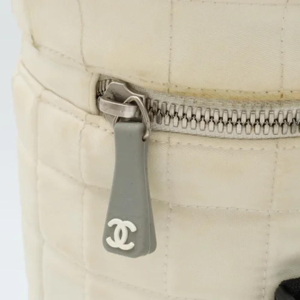 Chanel Vintage Pre-owned Nylon crossbody-bags White Dames