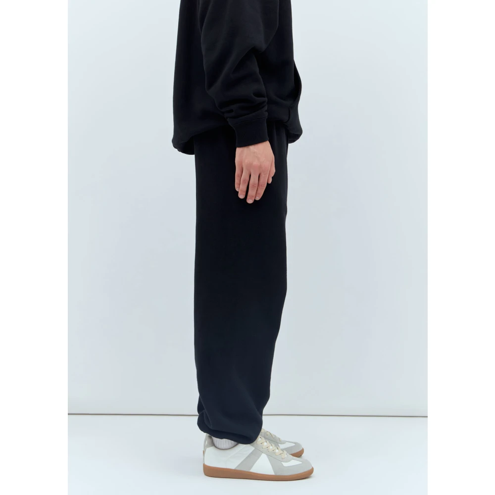 Awake NY Katoen Fleece Track Broek Black Heren