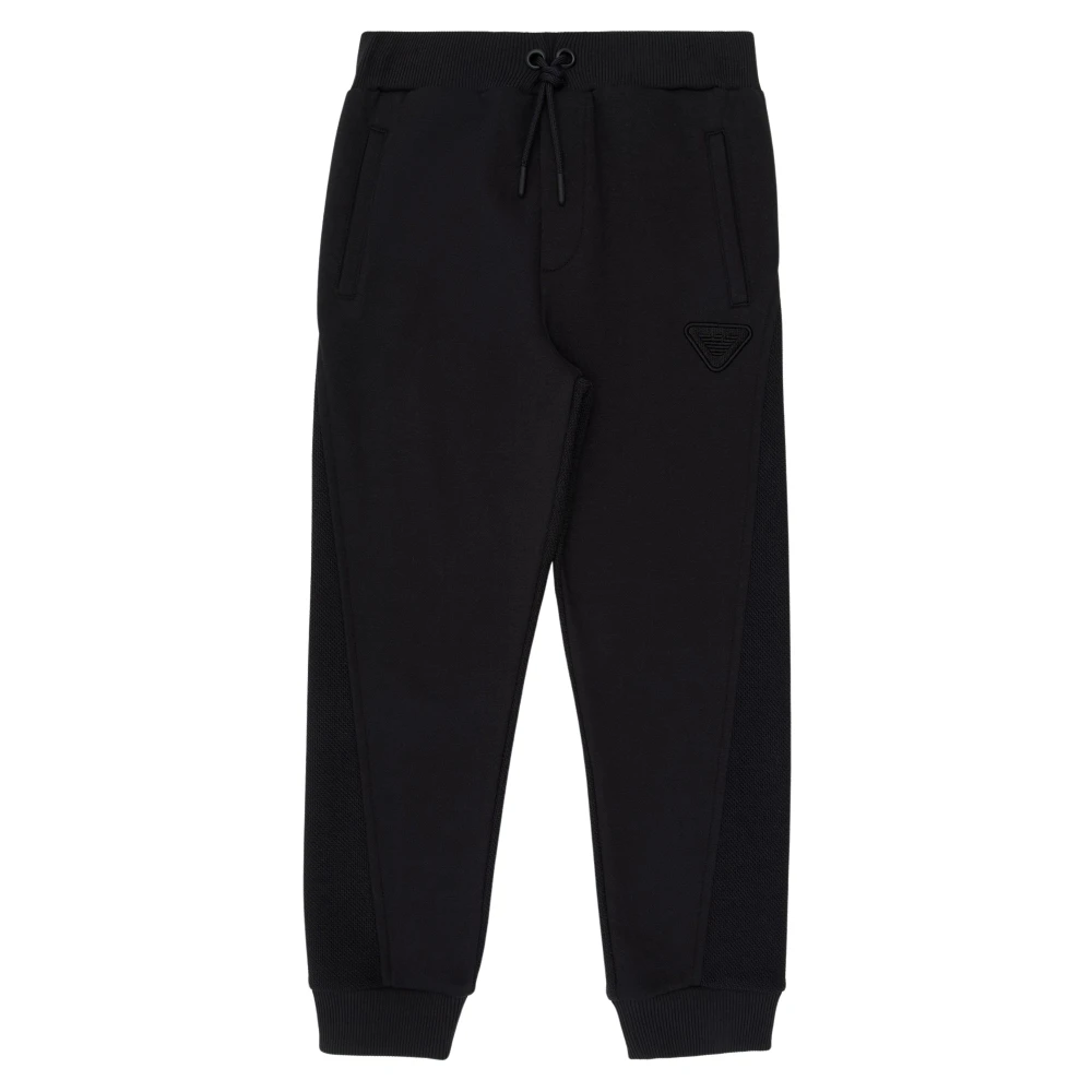 Emporio Armani Boys Blue Sweatpants, 8 Y, Logo Joggers