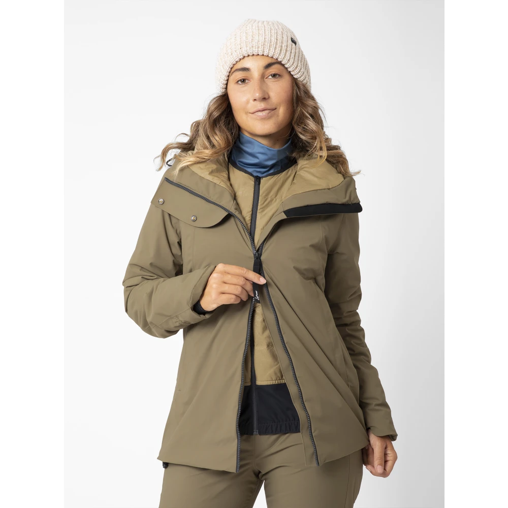 LaMunt Waterdichte Remoca-jas in donker taupe Brown Dames