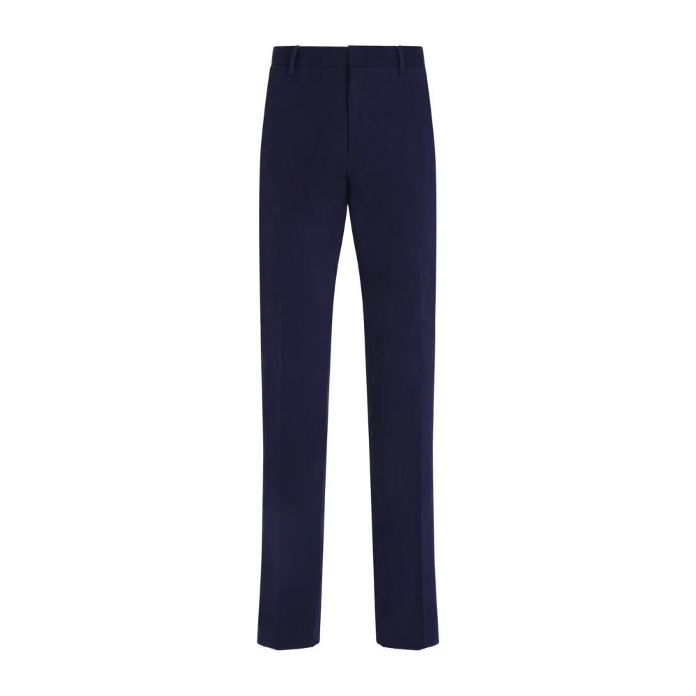 Ermenegildo Zegna Mid Blauw Katoen Chino Broek Blue Heren