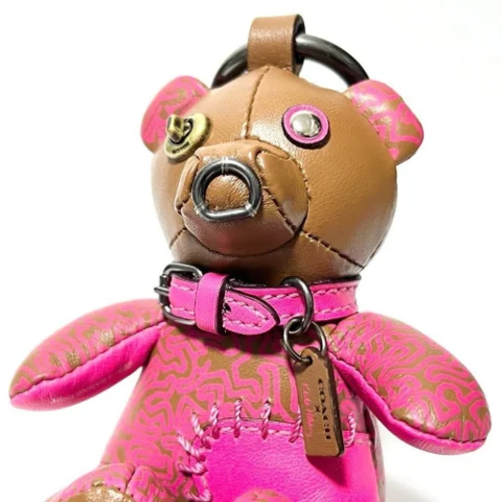 Coach Pre-owned Leather key-holders Brown Dames
