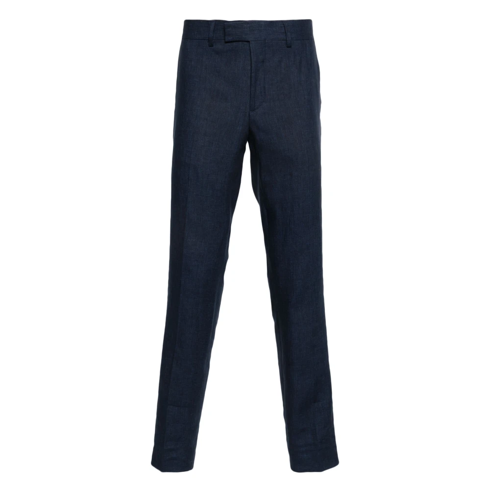 J.LINDEBERG Blauwe Linnen Casual Broek Blue Heren