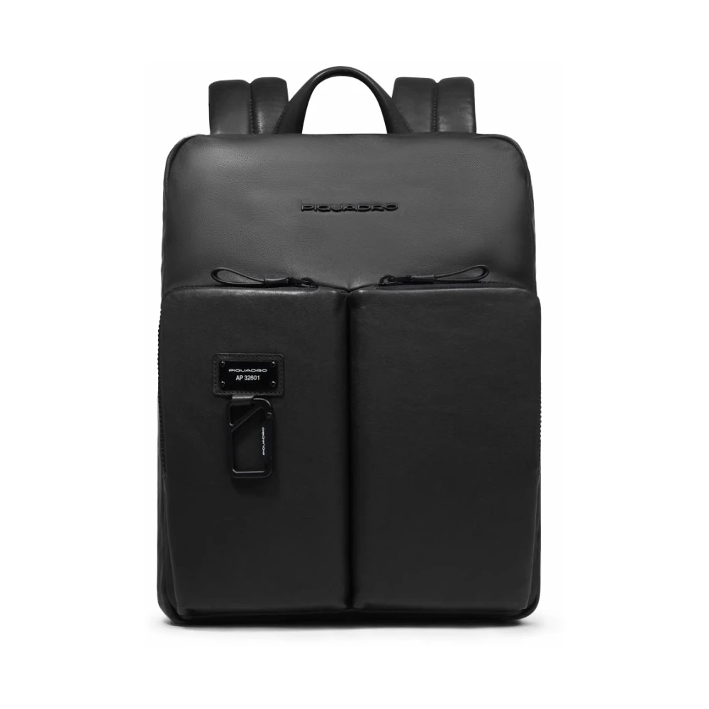 Piquadro Hombre Mochila Personalizable Para Portátil E Ipad® Con Protecciones Antichoque Y Rfid, Espandible