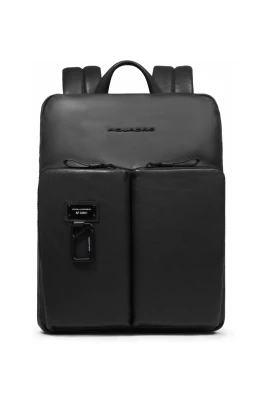 Expandable, slim laptop and iPad® backpack withRFID and shock-absorbing protection