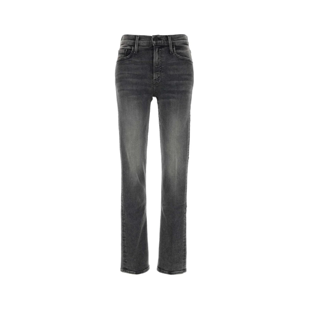 Mother Zwarte Stretch Denim Rider Skimp Jeans Black Dames