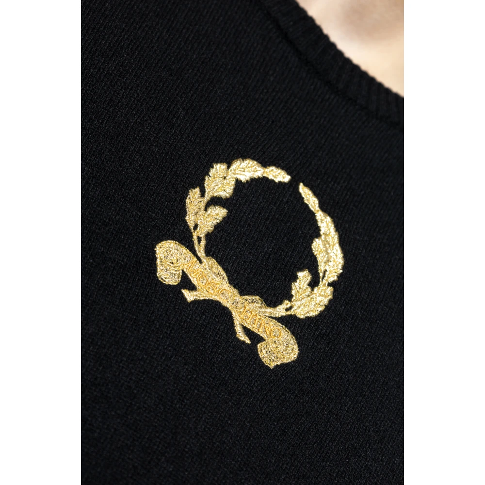 Moschino Trui met logo Black Heren