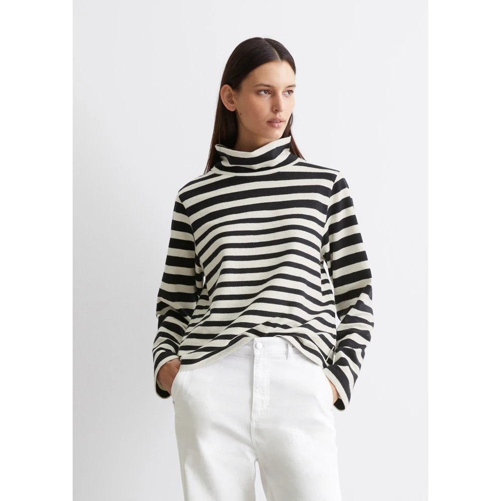 Marc O'Polo Lange mouwen met coltrui Blue Dames