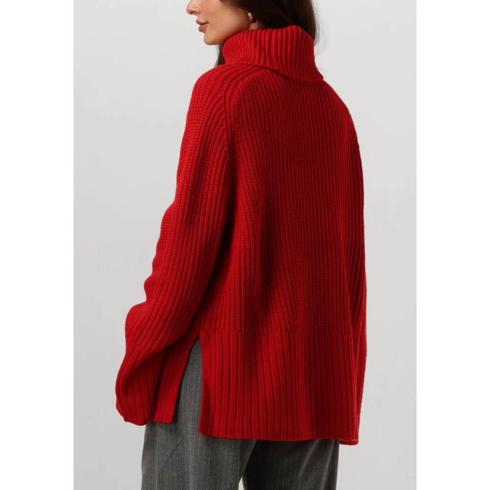 NEO NOIR Rode Gebreide Blouse Maggie Red Dames