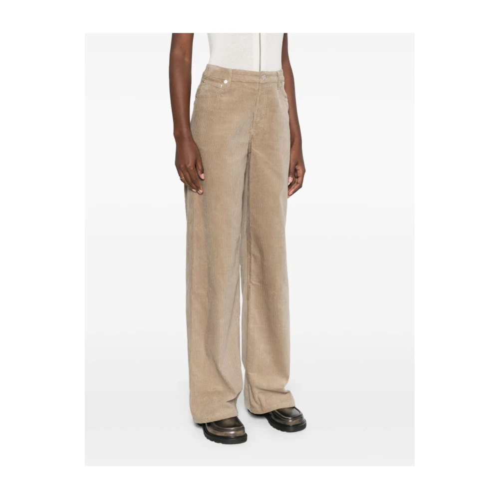A.p.c. Wijde Broek Zomerse Stijl Beige Dames