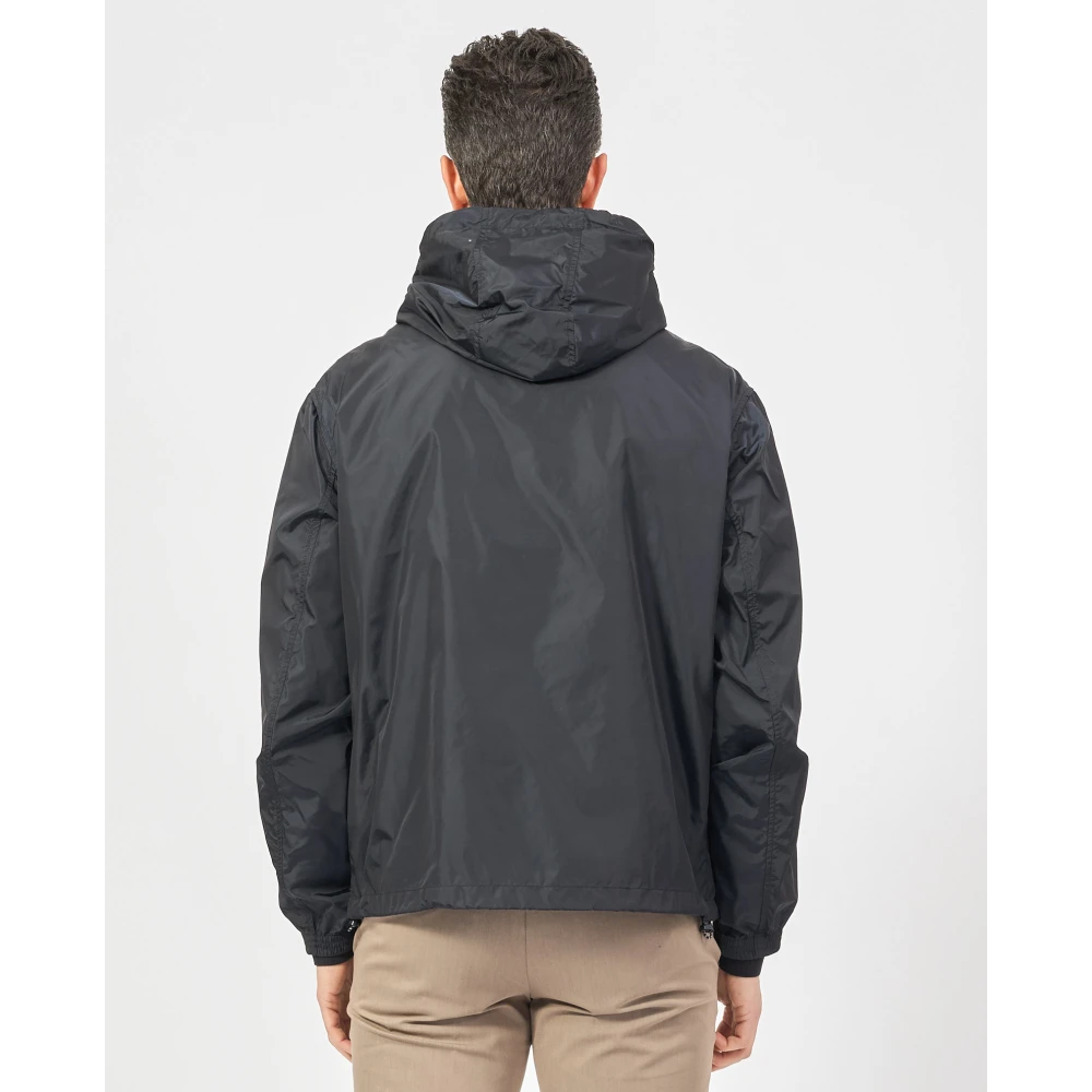 Armani Exchange Blauwe lente capuchonjas Blue Heren