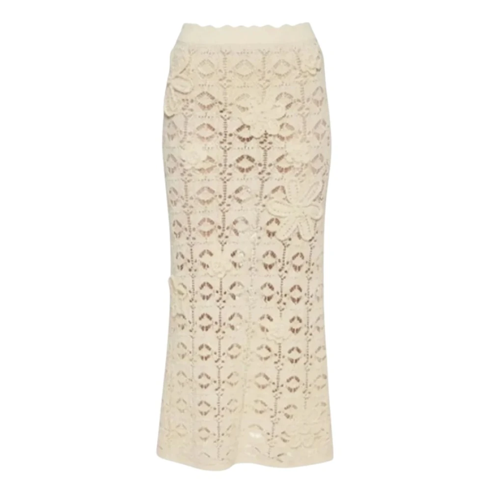 Pinko Women's Beige Anthemis Skirt - Maxi Skirts - M - Skirts