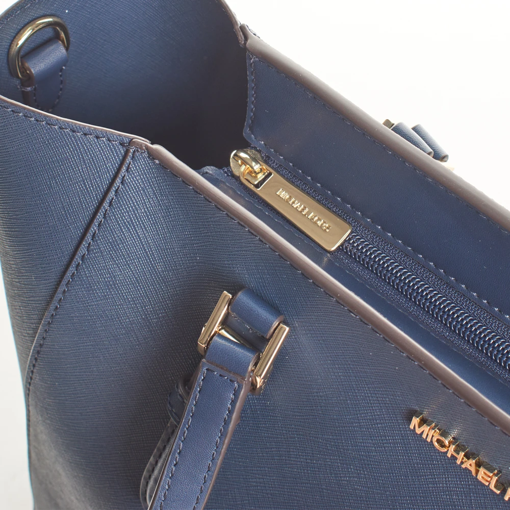 Michael Kors Omkeerbare leren tas Blue Dames