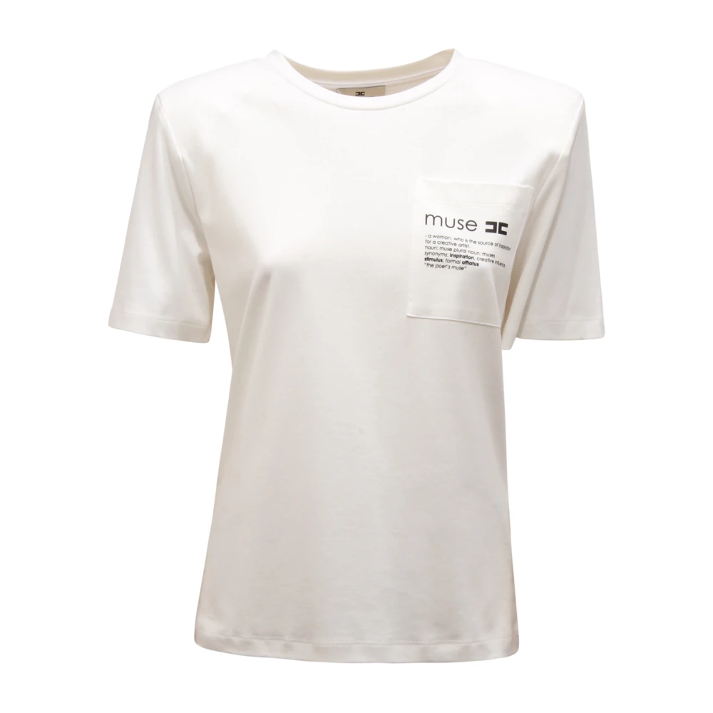 Elisabetta Franchi Women's White Ma-020-56E2 Maglia