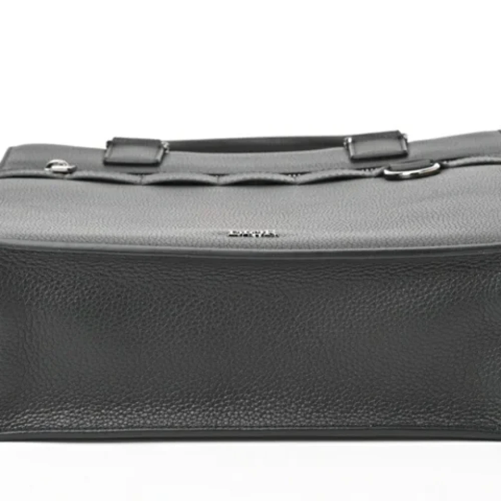 Dior Vintage Pre-owned Leather dior-bags Black Dames