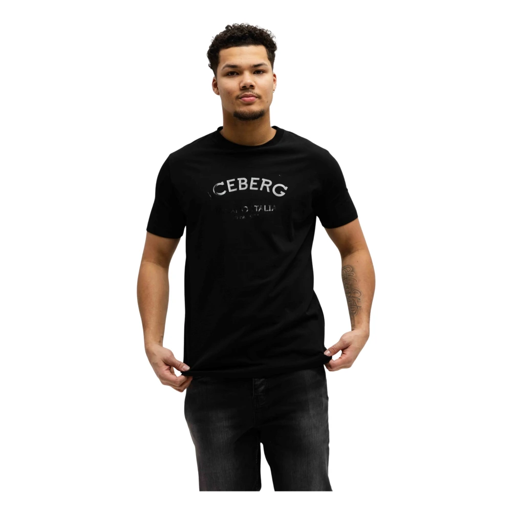 Iceberg - Tops > T-Shirts - Black - Iceberg - Modalova