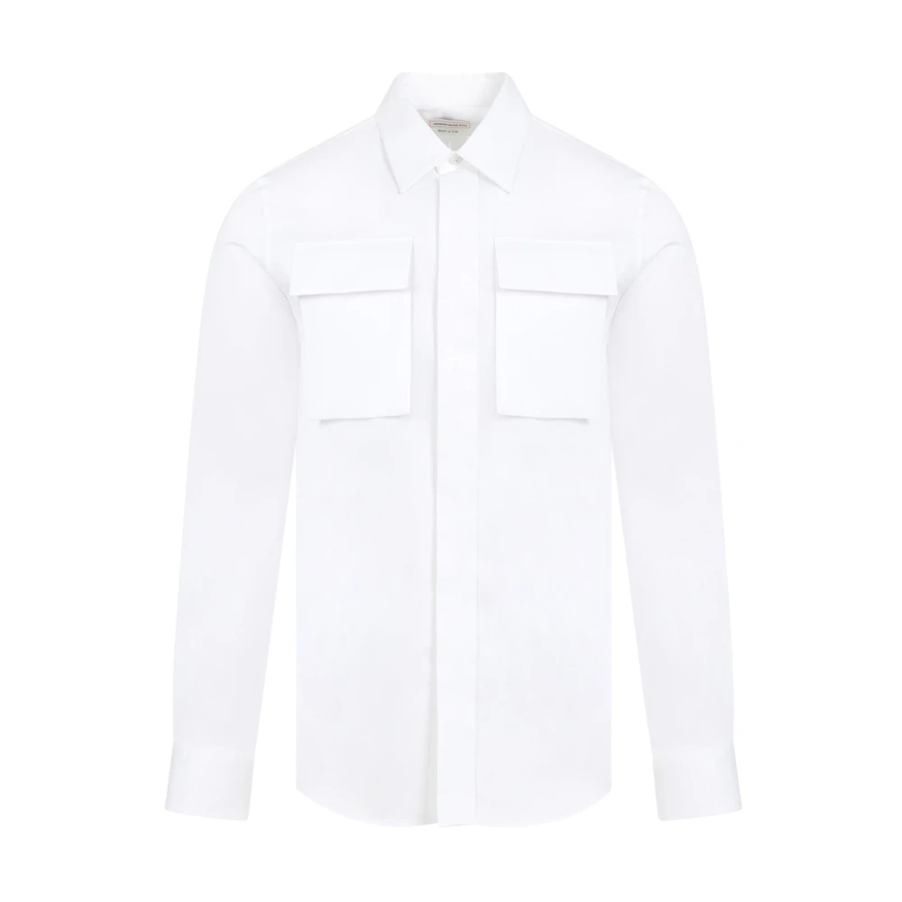 Alexander mcqueen Witte Katoenen Klassieke Overhemd White Heren