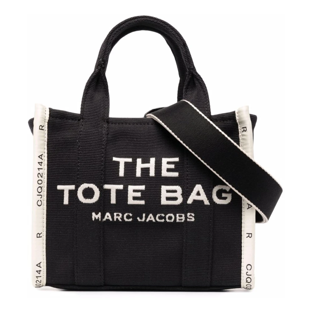 Marc Jacobs Jacquard Tote met Logo Detail Black Dames