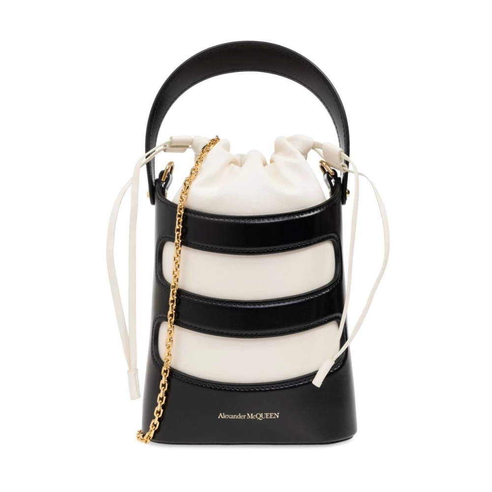 alexander mcqueen Kooi Harnas Handtas Zwart Black Dames