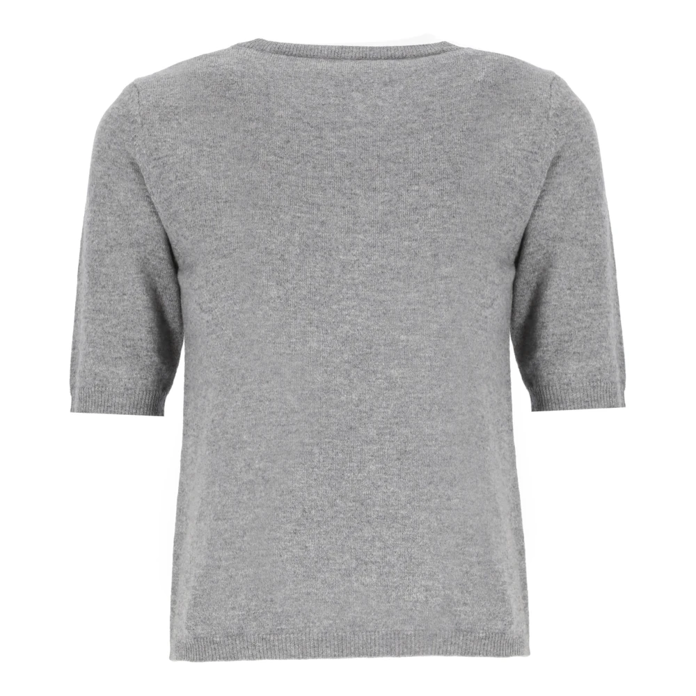 Kangra Kasjmierwollen Trui Ronde Hals Lange Mouwen Gray Dames