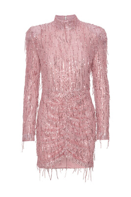 sequin-fringe-mini-dress