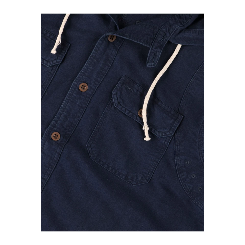 Polo Ralph Lauren Klassieke Oxford Workshirt Jas Indigo Blauw Blue Heren
