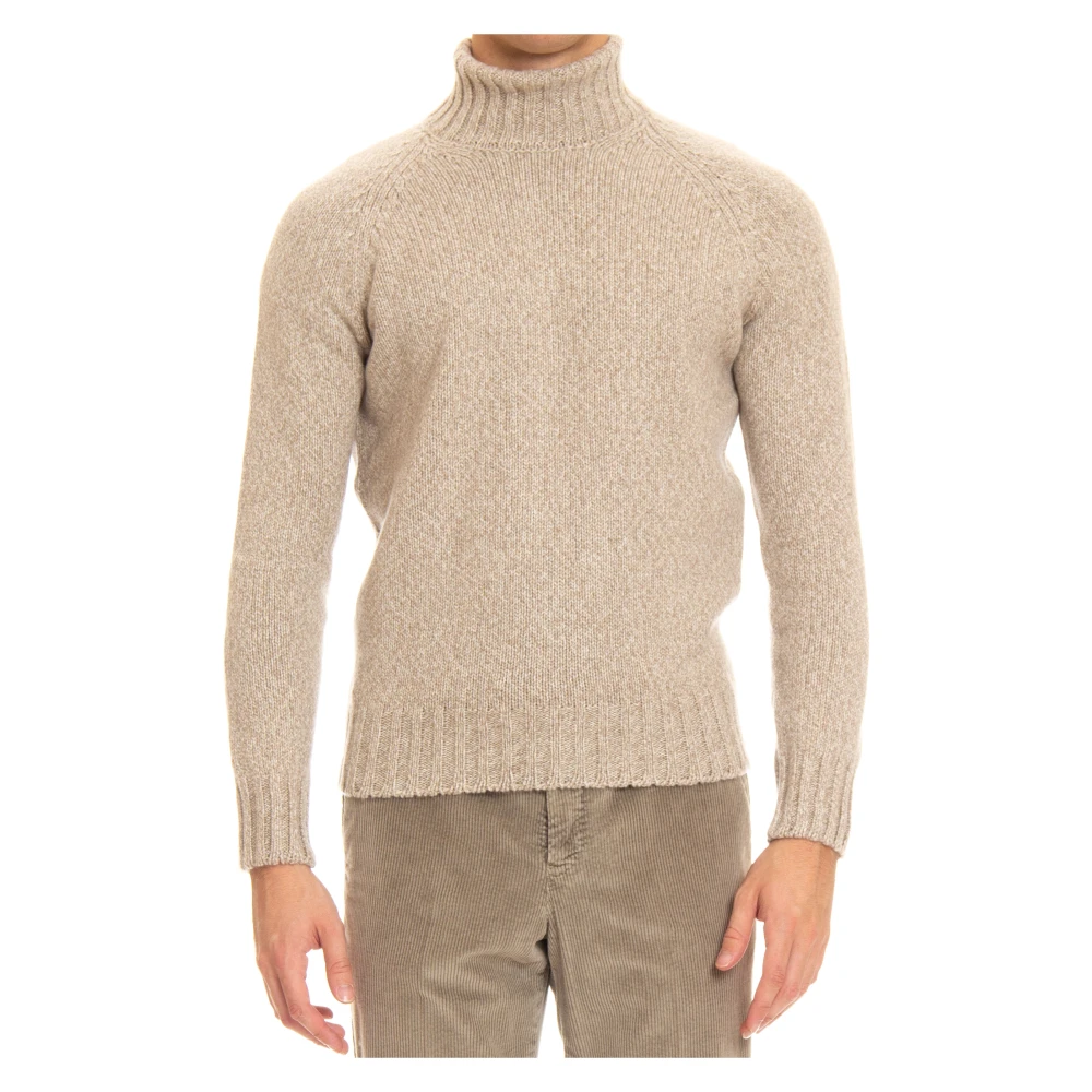 Gran Sasso Uomo Beige Turtlenecks
