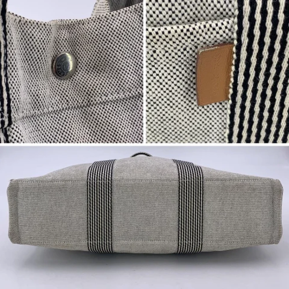 Hermès Vintage Pre-owned Leather handbags Gray Dames