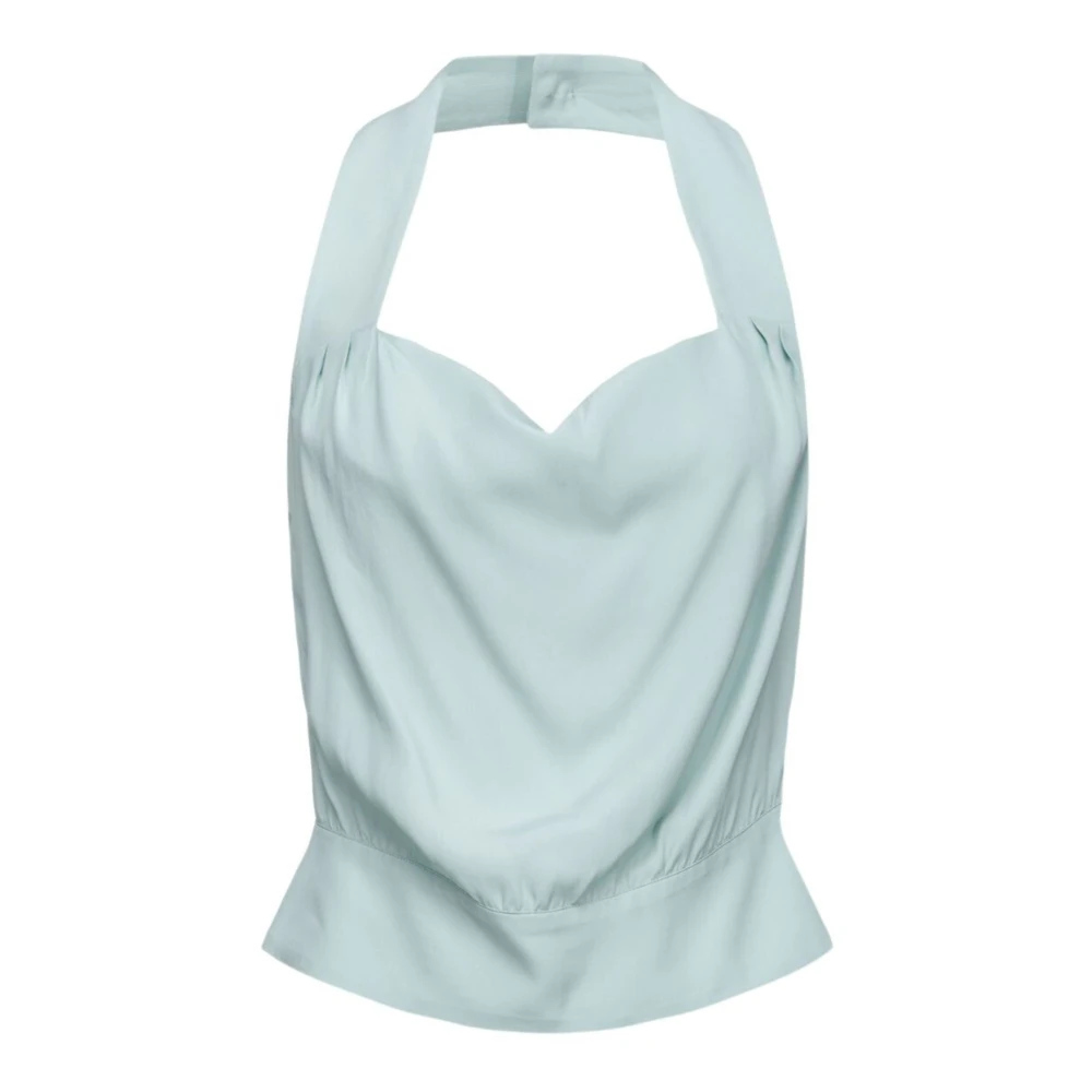 PINKO Öppen Rygg Aqua Grön Top Green, Dam