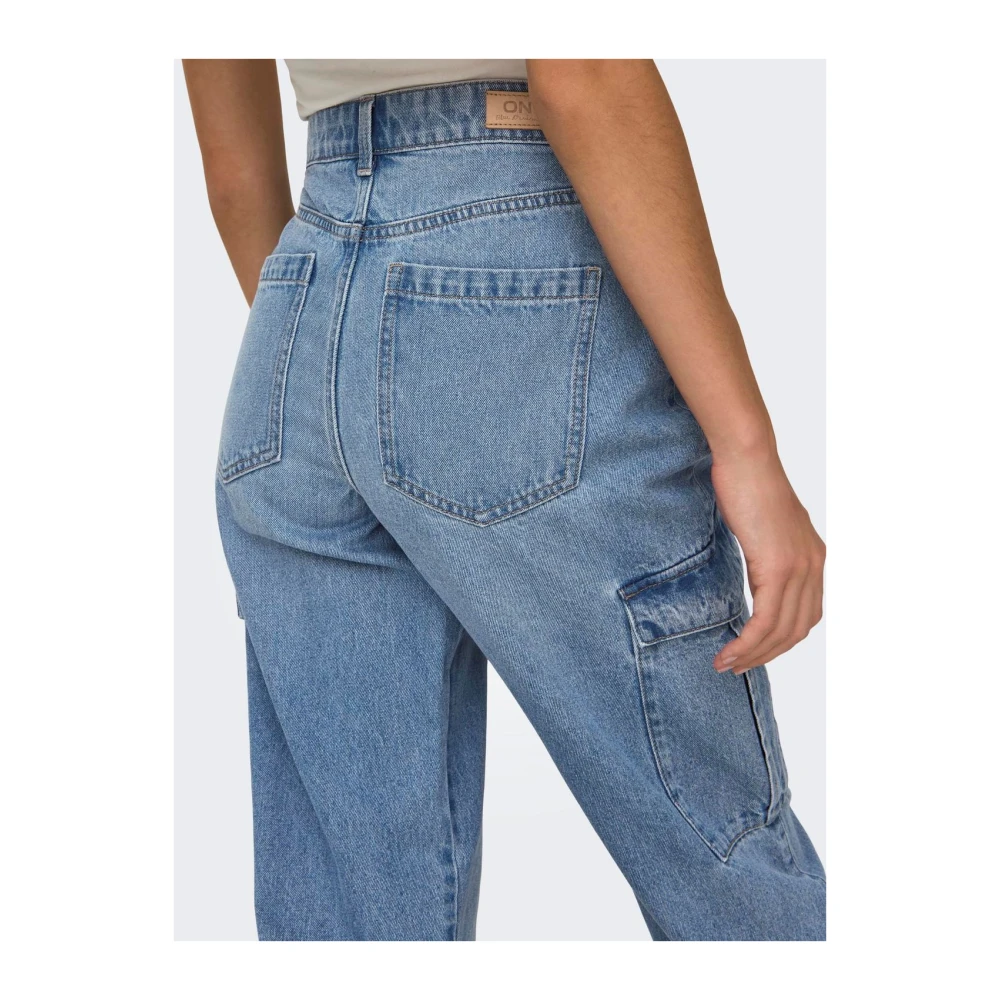 Only Cargo Denim Jeans voor Vrouwen Blue Dames