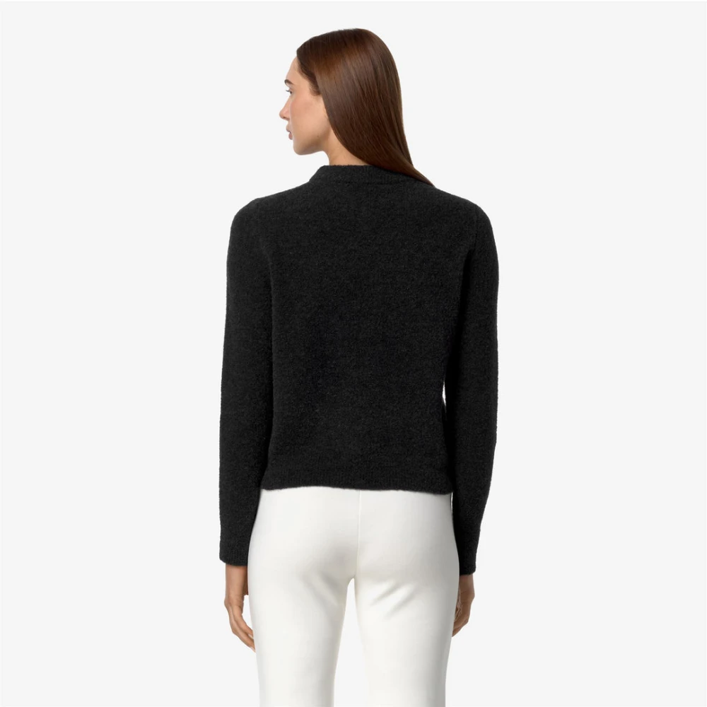 K-way Zwart Grijs Sweatshirt A1X Black Dames