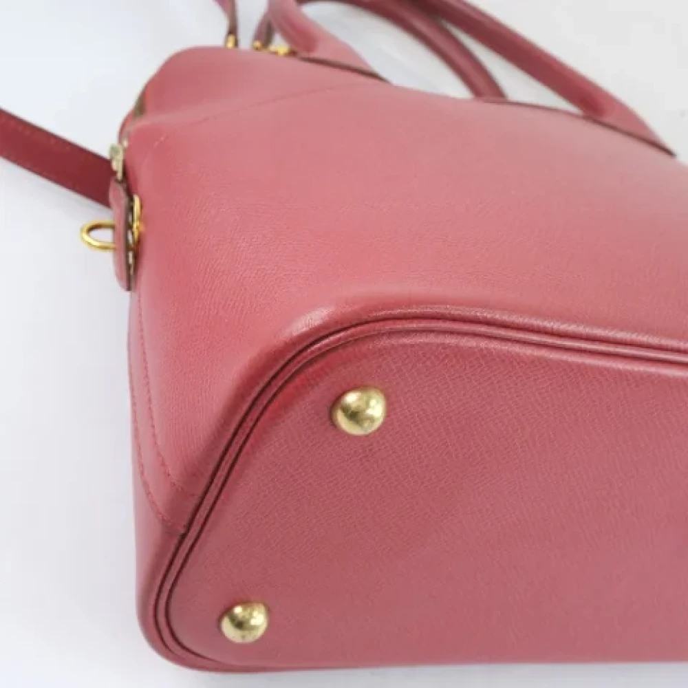 Hermès Vintage Pre-owned Leather handbags Red Dames