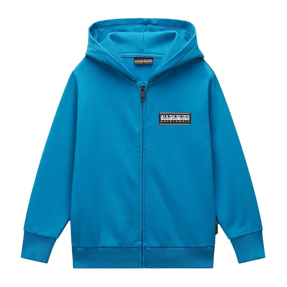 Napapijri Mjuk Bomull Hel Dragkedja Hoodie Blue, Unisex