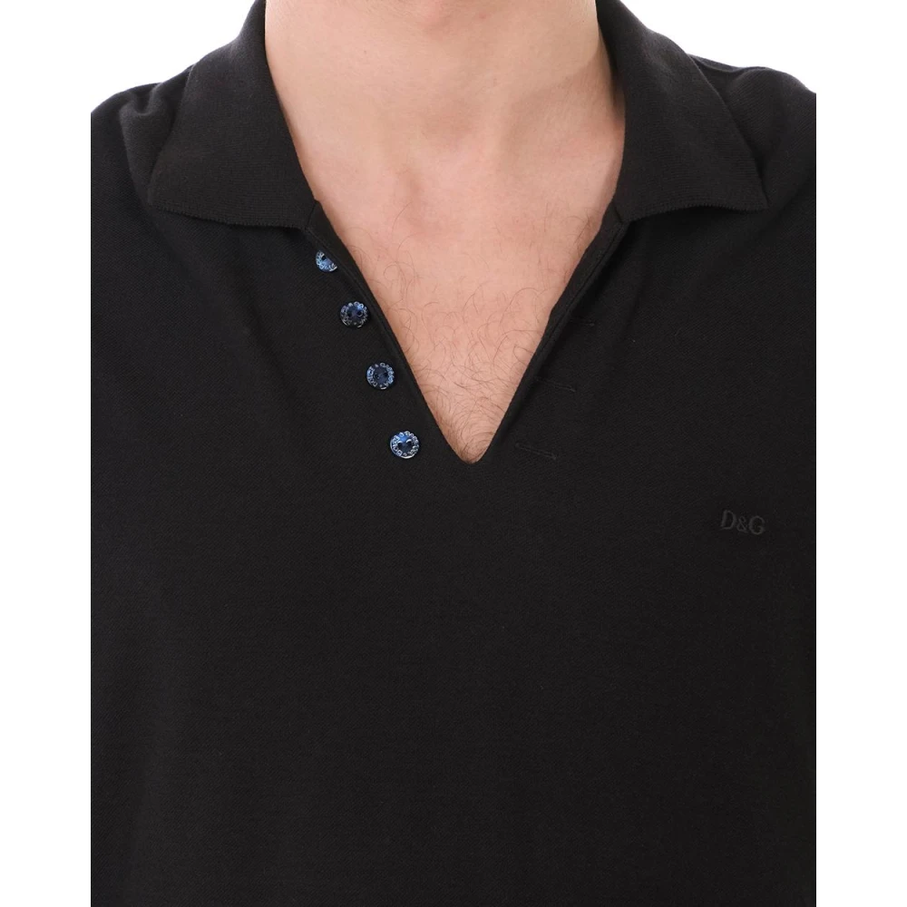 Dolce & Gabbana Klassieke Polo Shirt voor Heren Blue Heren