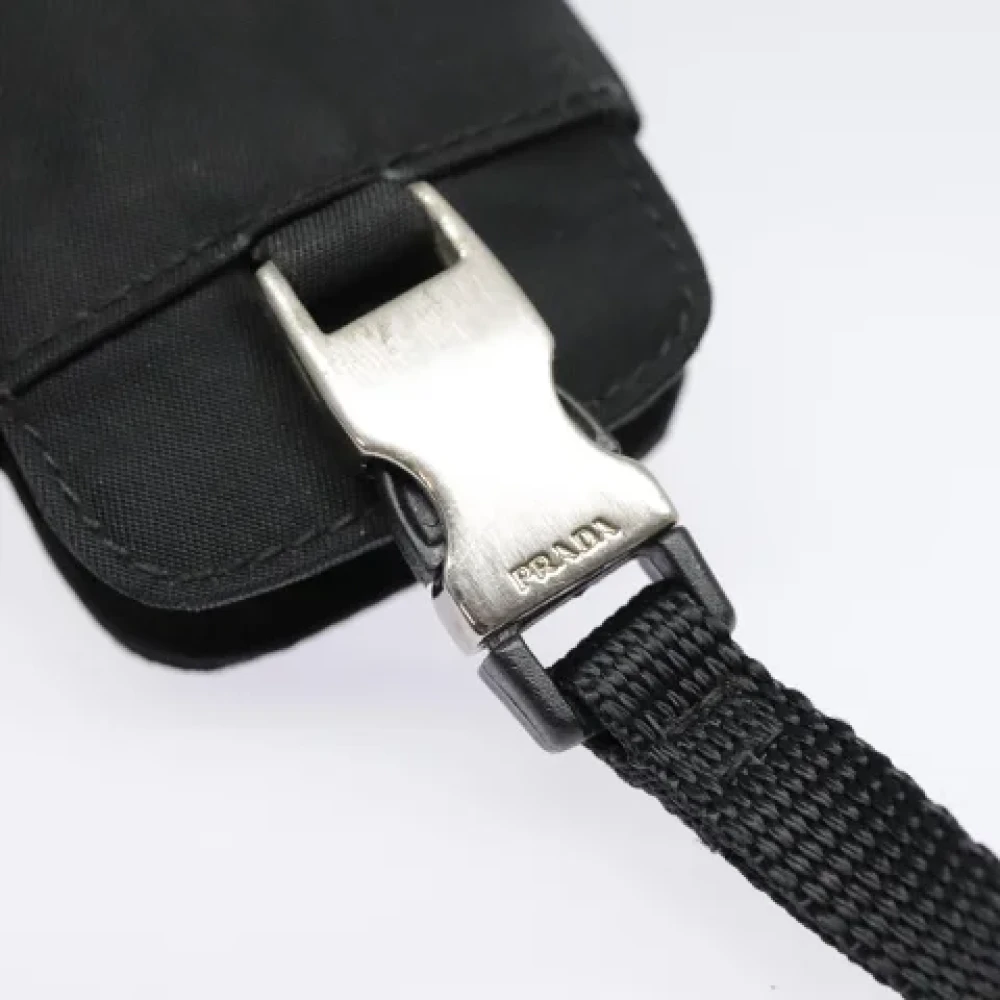 Prada Vintage Pre-owned Nylon pouches Black Dames