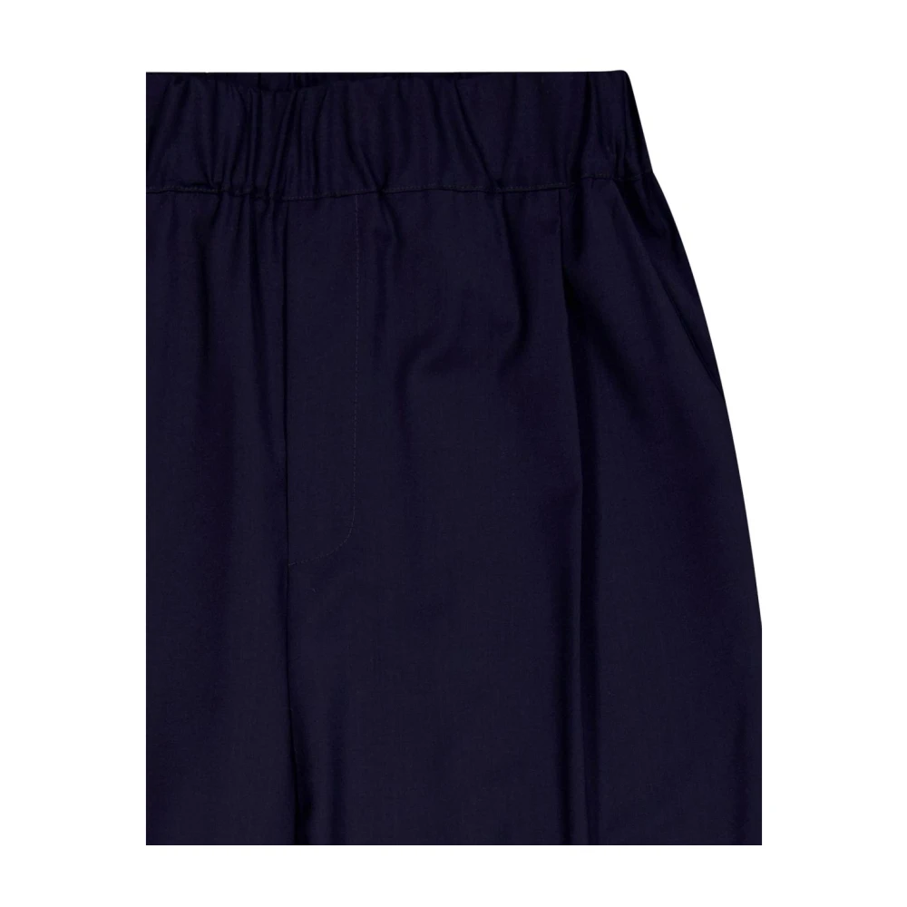 Laneus Blauwe elastische taille broek Blue Heren