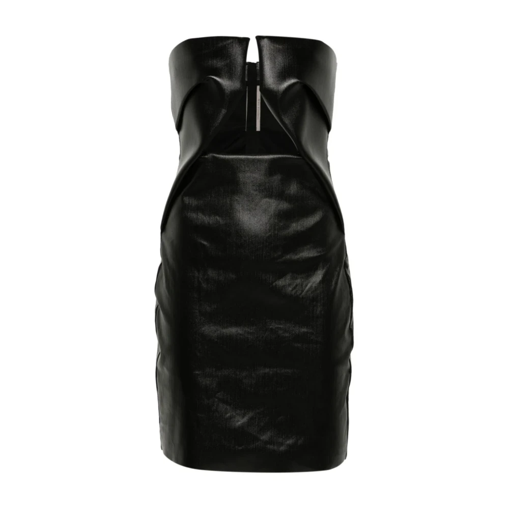 Rick Owens Prong Mini Jurk Black Dames