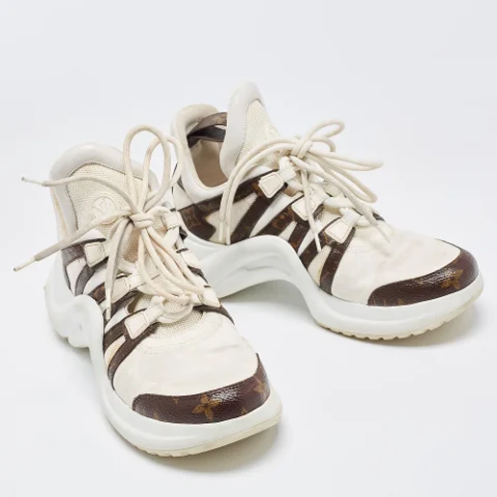 Louis Vuitton Vintage Pre-owned Mesh sneakers White Heren 