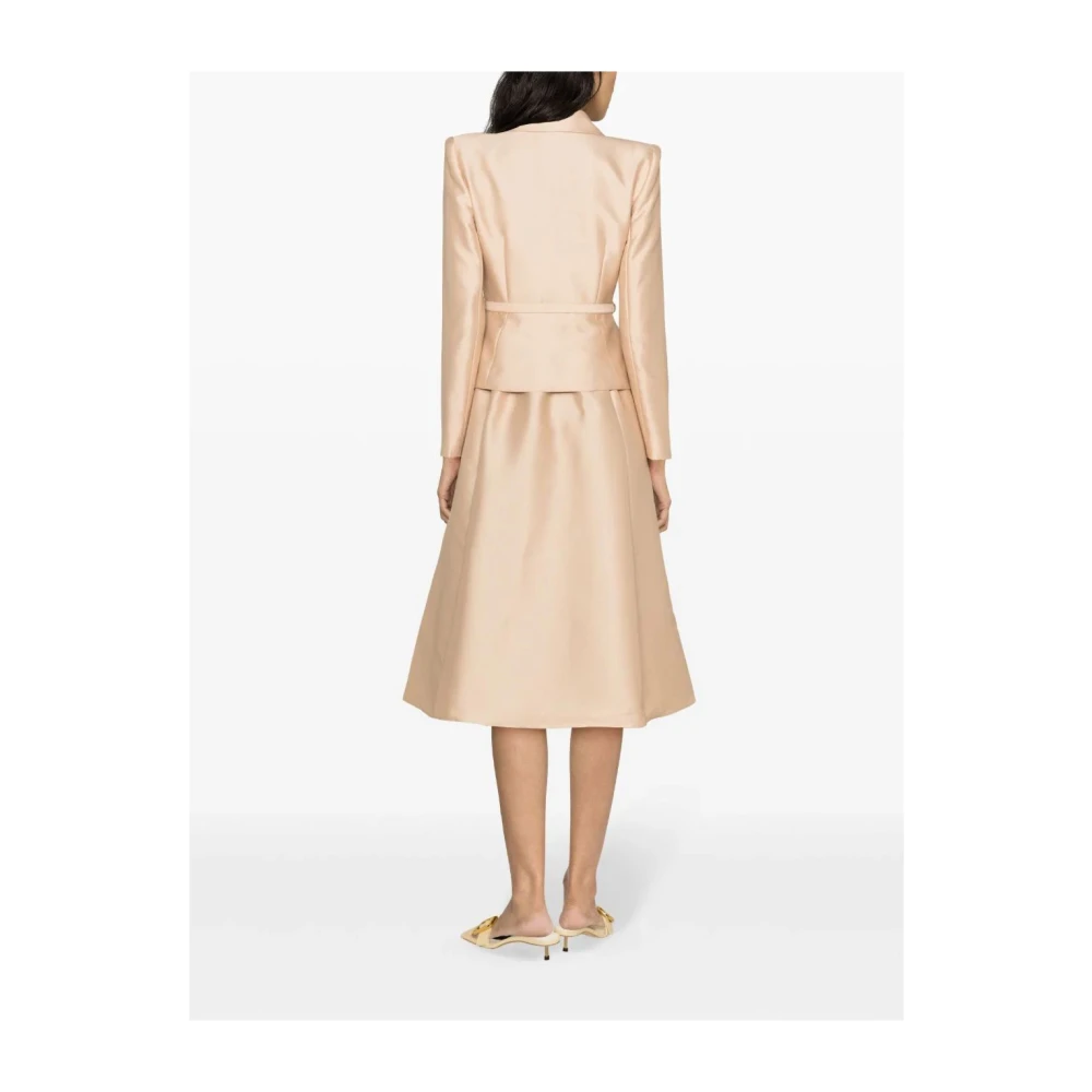 Self Portrait Midi Dresses Beige Dames