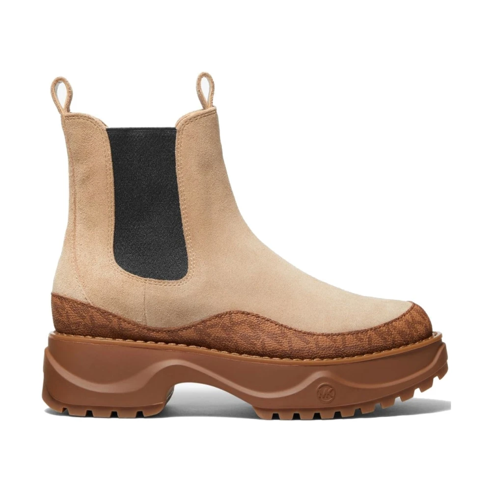 Michael Kors Brown Chelsea Boots, Female, 6 Uk, Dupree Bootie