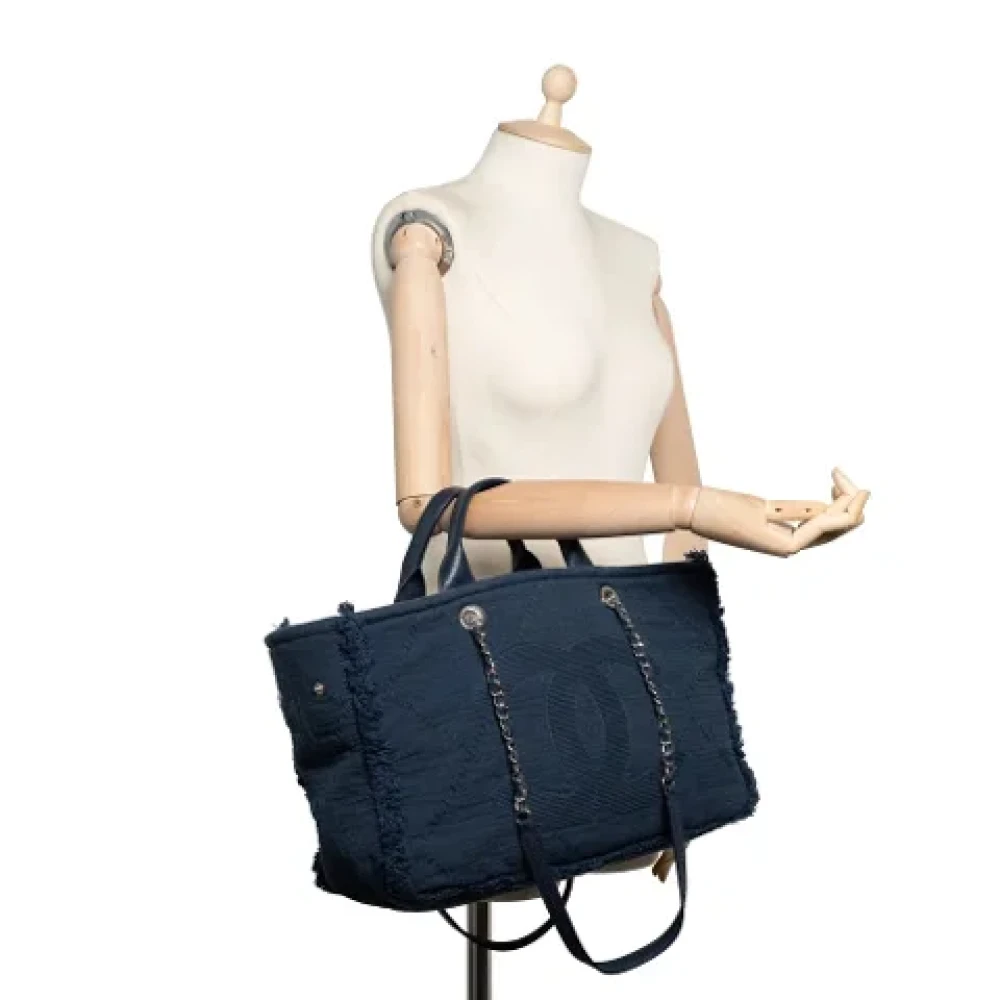 Chanel Vintage Pre-owned Fabric chanel-bags Blue Dames