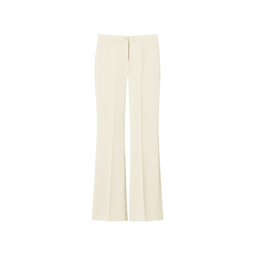 Twinset Flare Crêpe Broek Vanille Beige Dames