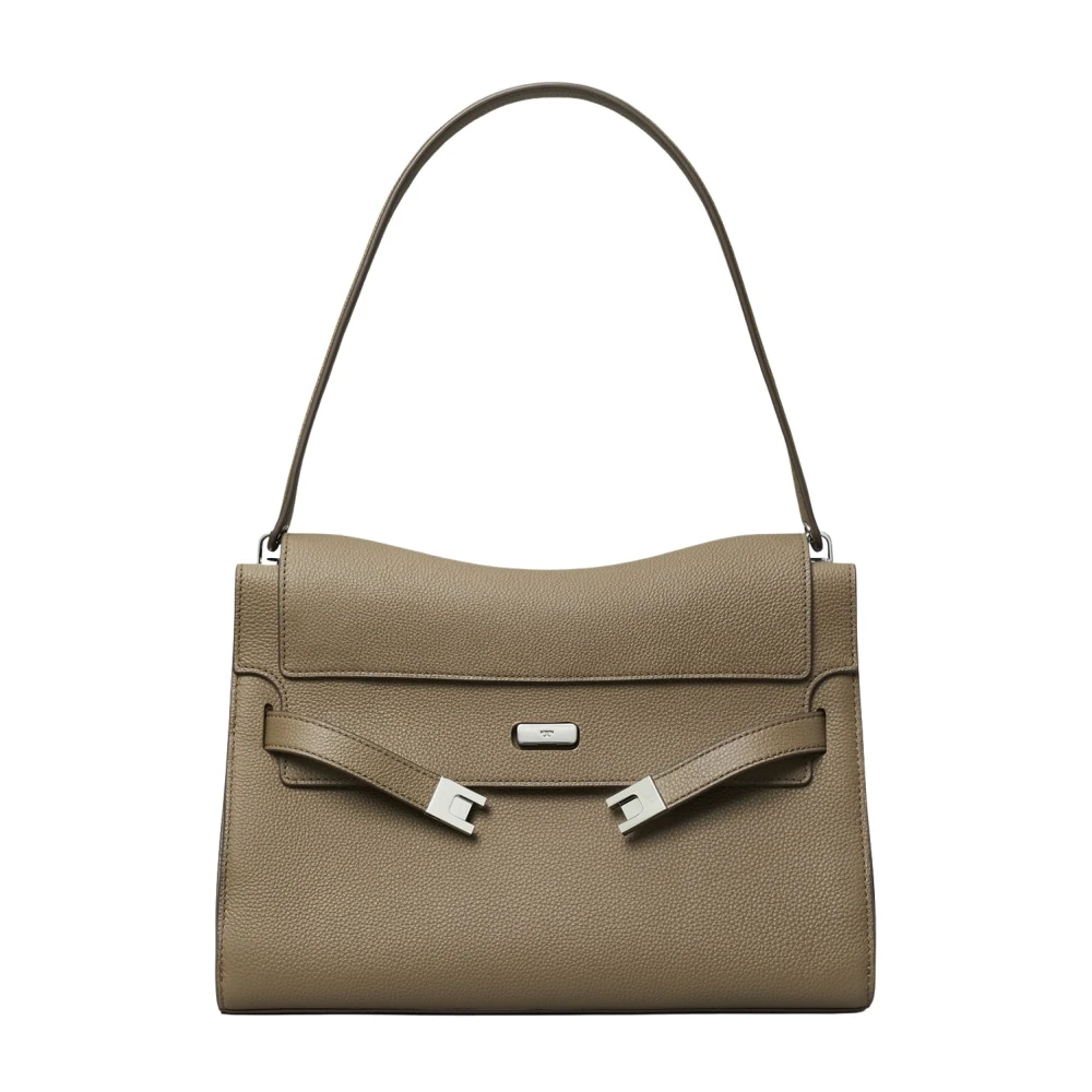 Tory Burch Women's Beige Lee Radziwill Large Shoulder Bag