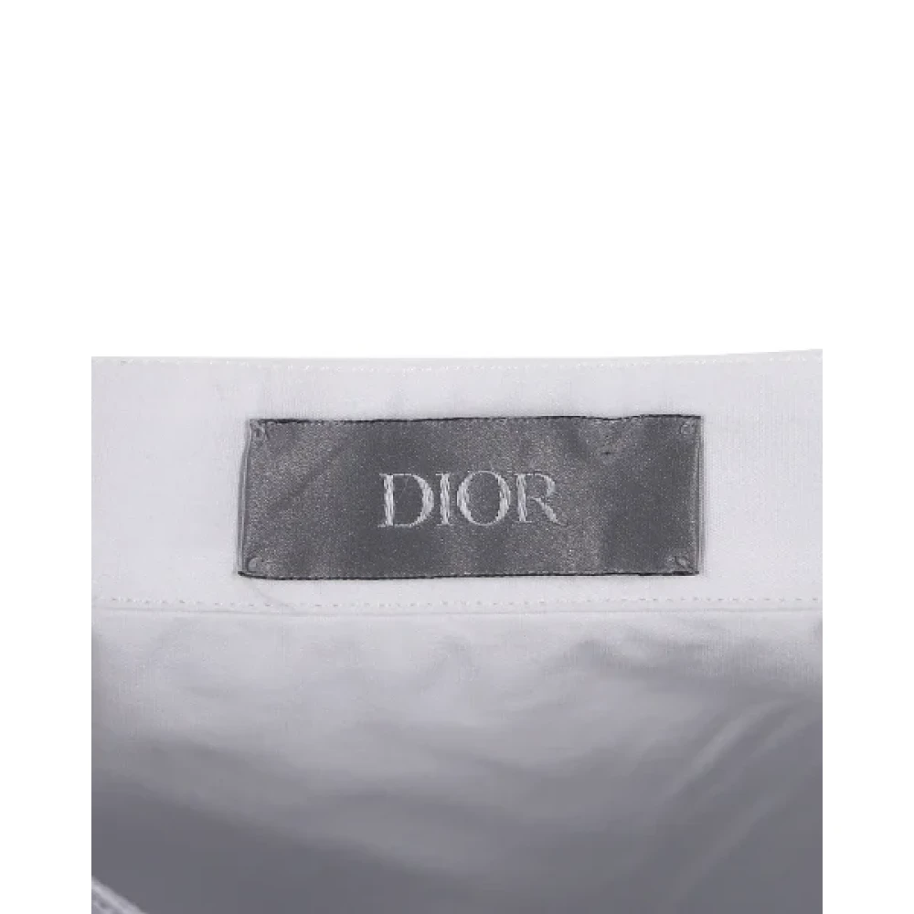 Dior Vintage Pre-owned Cotton tops Gray Heren